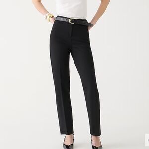 J.Crew. Kate straight-leg pant in four-season stretch. Size 10. Black.